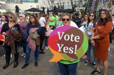 Gibraltar for Yes rally at Casemates